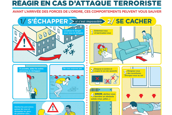 Comment réagir en cas d'attaque terroriste
