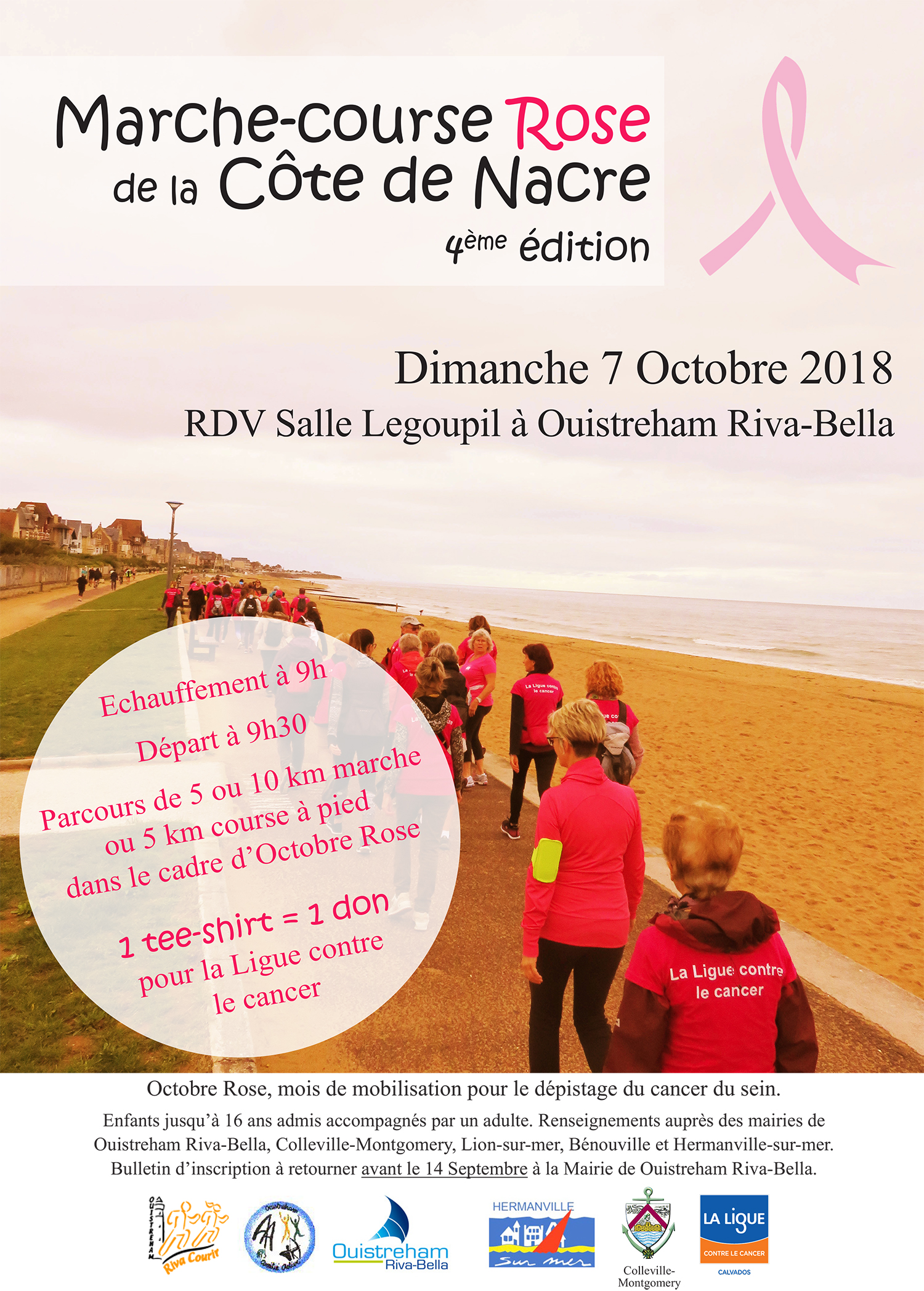 Analyse De La Course De Ce Dimanche Marche-course rose de la Côte de nacre - Dimanche 7 octobre 2018