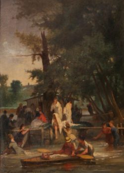 Jules Cornillier, la Grenouillère, Croisset 1864