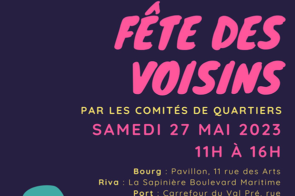 Fête des voisins - Samedi 27 mai 2023 - Ouistreham Riva-Bella